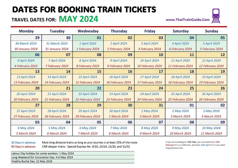 Dates To Buy Train Tickets For Travel In May 2024 Richard Barrow S   Train Ticket Calendar 2024 B 2 06 768x543 